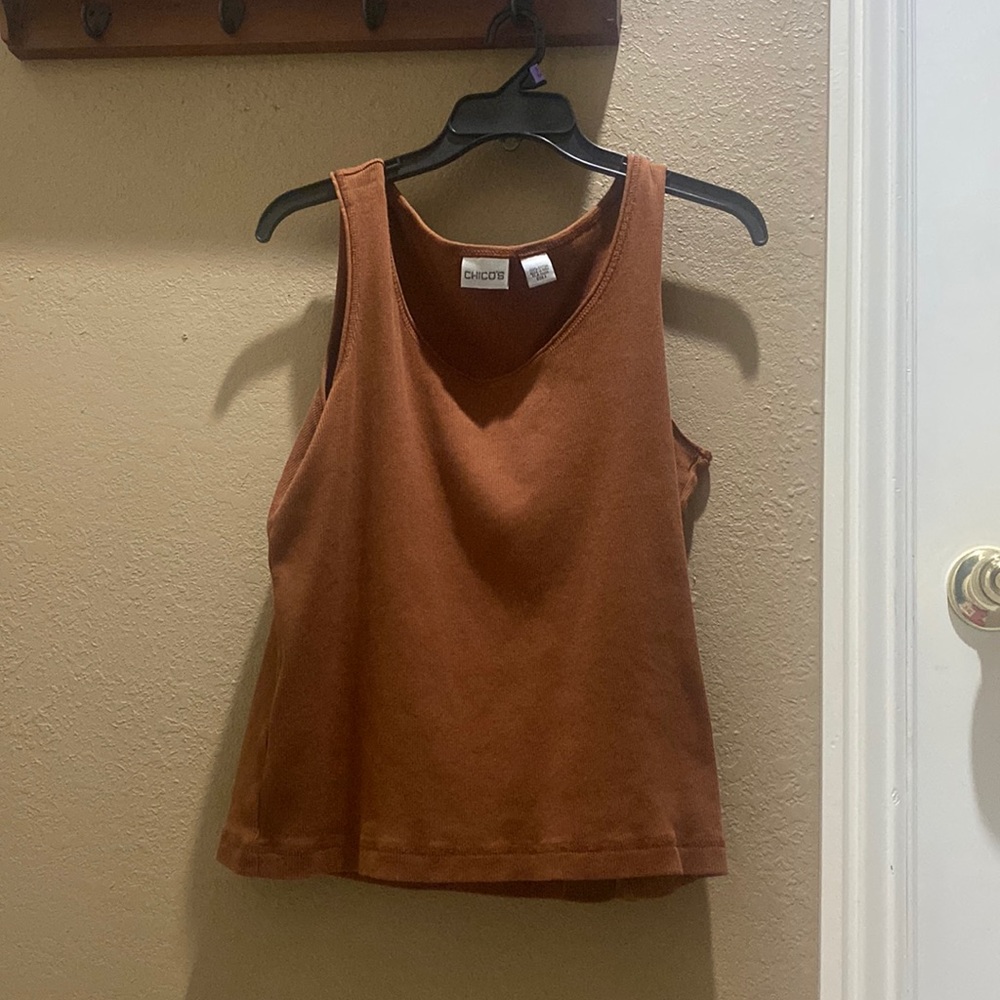 Chicos brown tank top